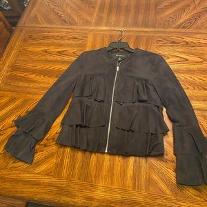 INC International Concepts size small. Black faux suede.